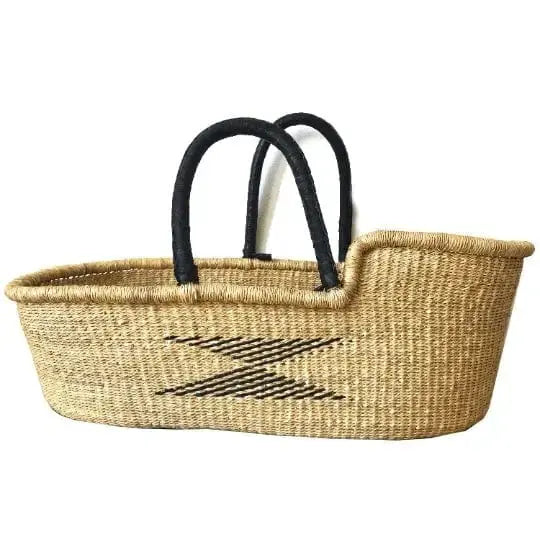 Mama Zuri Style 29 to 30 inches Distinctive baby woven moses bassinet basket