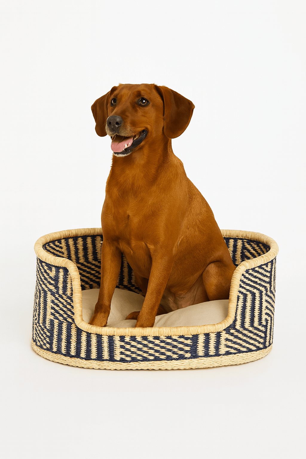 Mama Zuri Style Dog Basket handmade Cozy bed ,French bull dog baskets