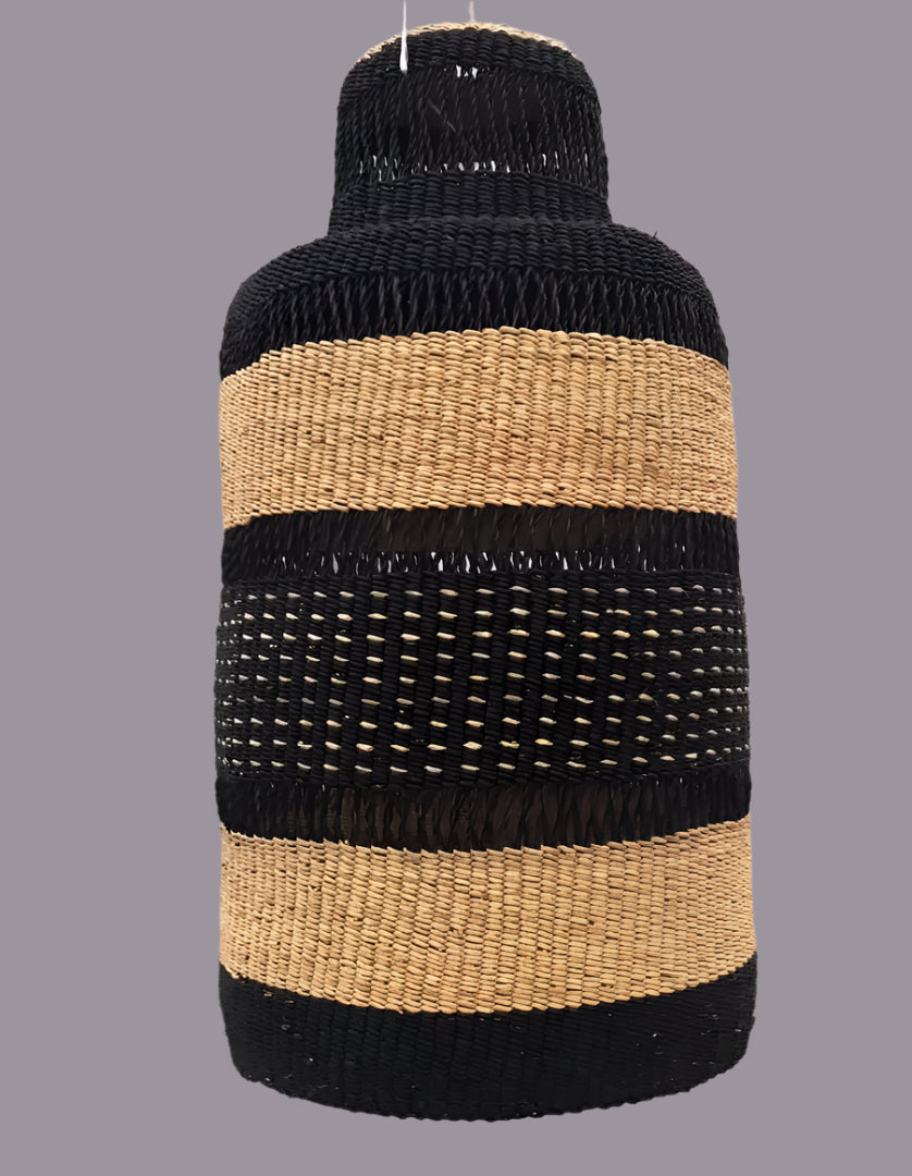 Organic straw lampshade - Mama Zuri Style