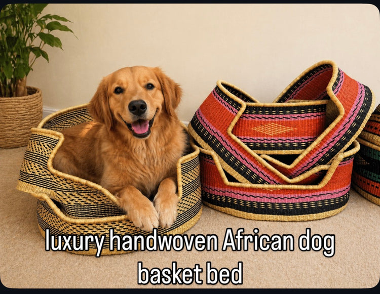Handwoven Dog basket beds