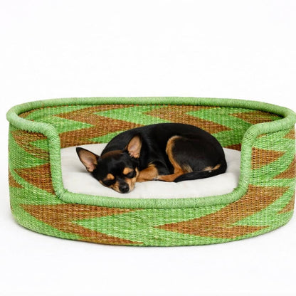 Mama Zuri Style African rattan woven pet bed basket style