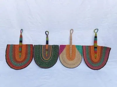 Mama Zuri Style wall hanging baskets African wall hanging fans decor