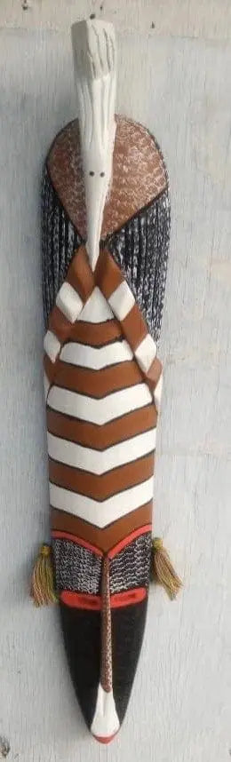 Mama Zuri Style african wooden mask African Wooden wall  Mask