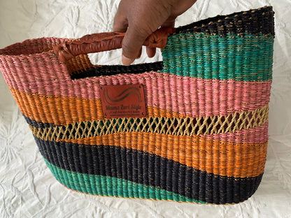 Mama Zuri Style Cute tote woven basket bag