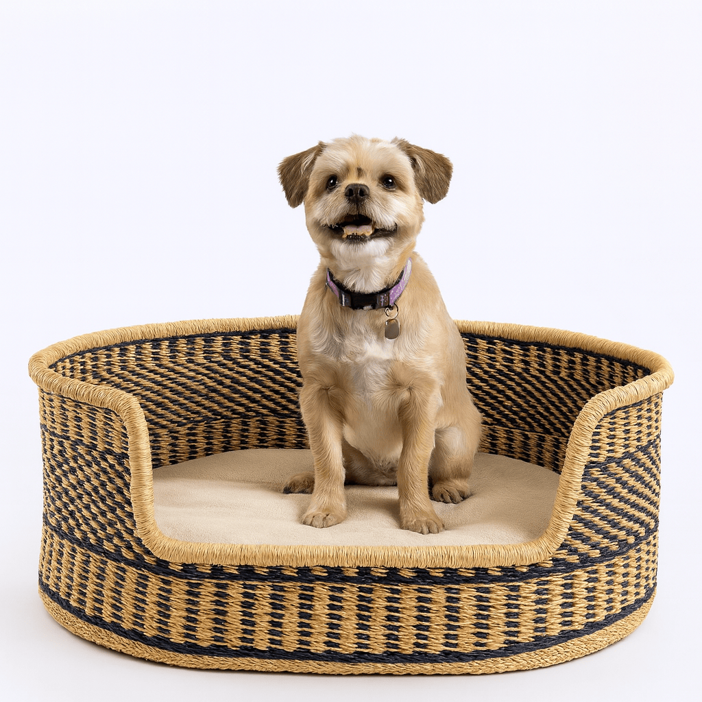 Mama Zuri Style Bolga Dog bed Dog baskets for classic home in Canada and USA