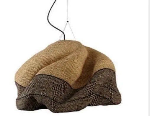 Mama Zuri Style Modern woven light pendant Ghana straw style