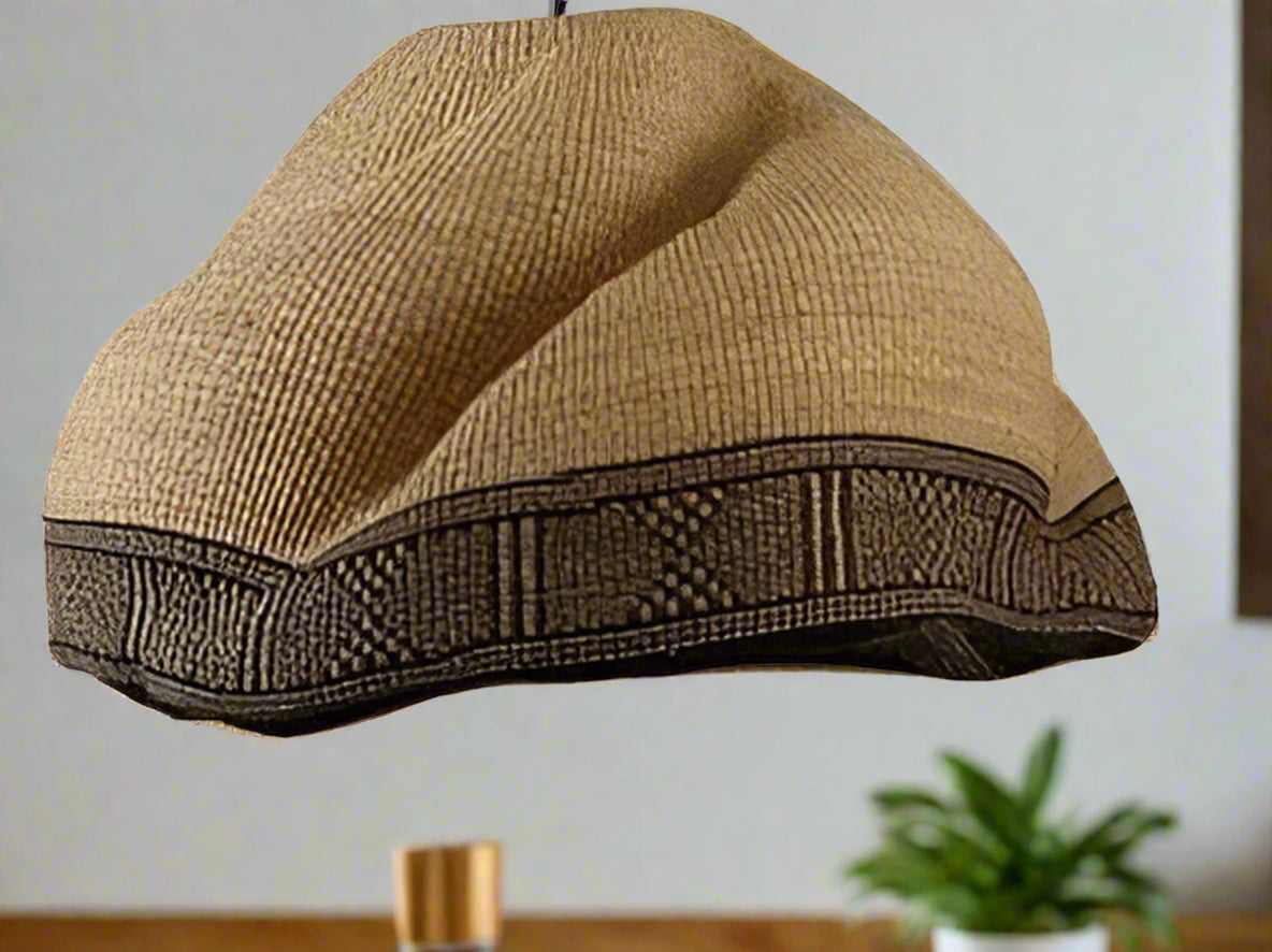 Mama Zuri Style Pendant Lighting 100 H cm 80 W cm 3 cm hole Oversize Pendant Handmade light