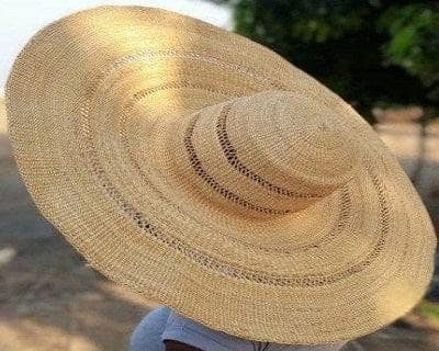 wide brim straw hat african style