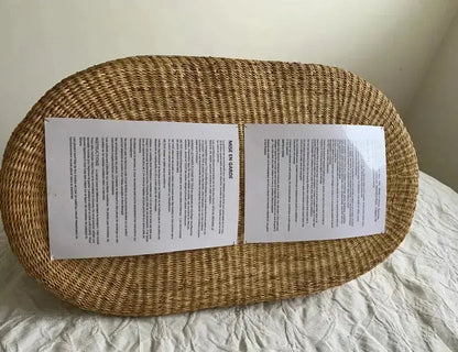 Mama Zuri Style baby bassinet 30 & 18.5 inches with mattress Rattan Baby bassinet moses basket