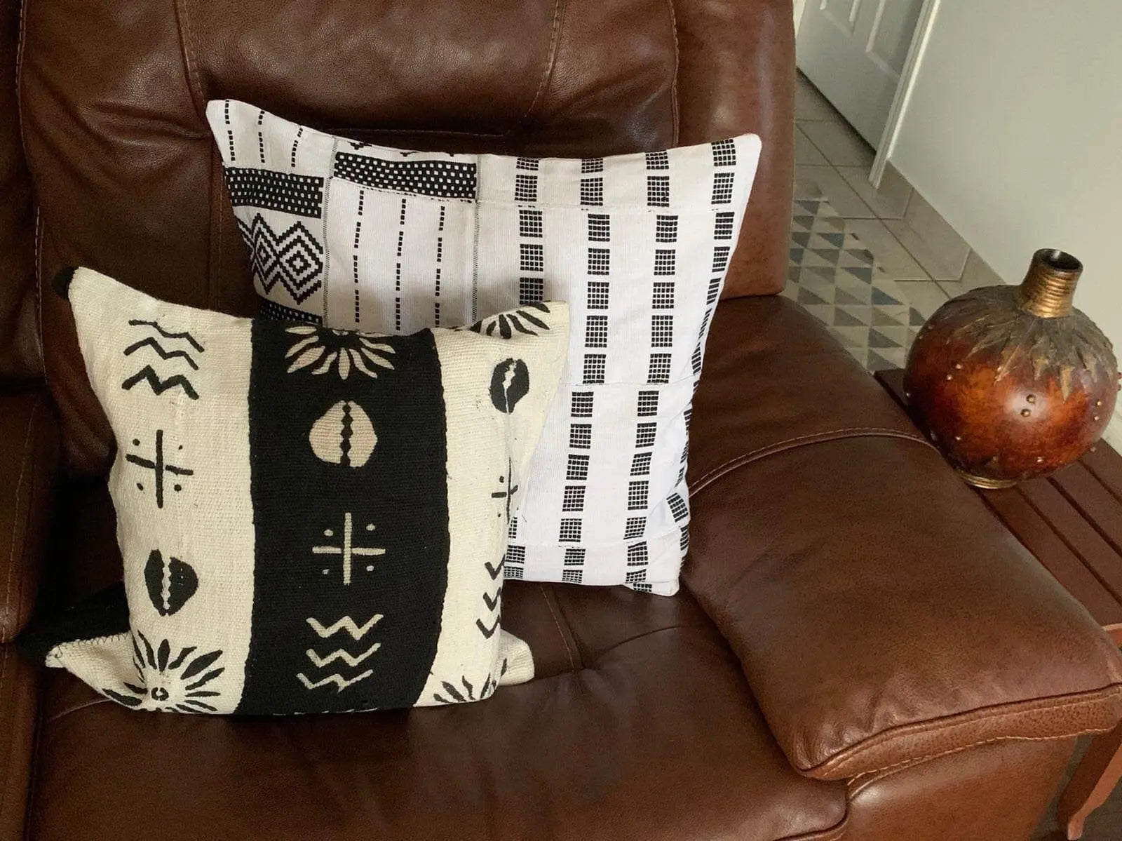 Mama Zuri Style 2 pillow case Top recommended handmade Kente and mud cushion covers