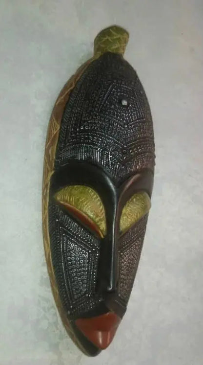 Mama Zuri Style African wooden mask Traditional wall mask décor