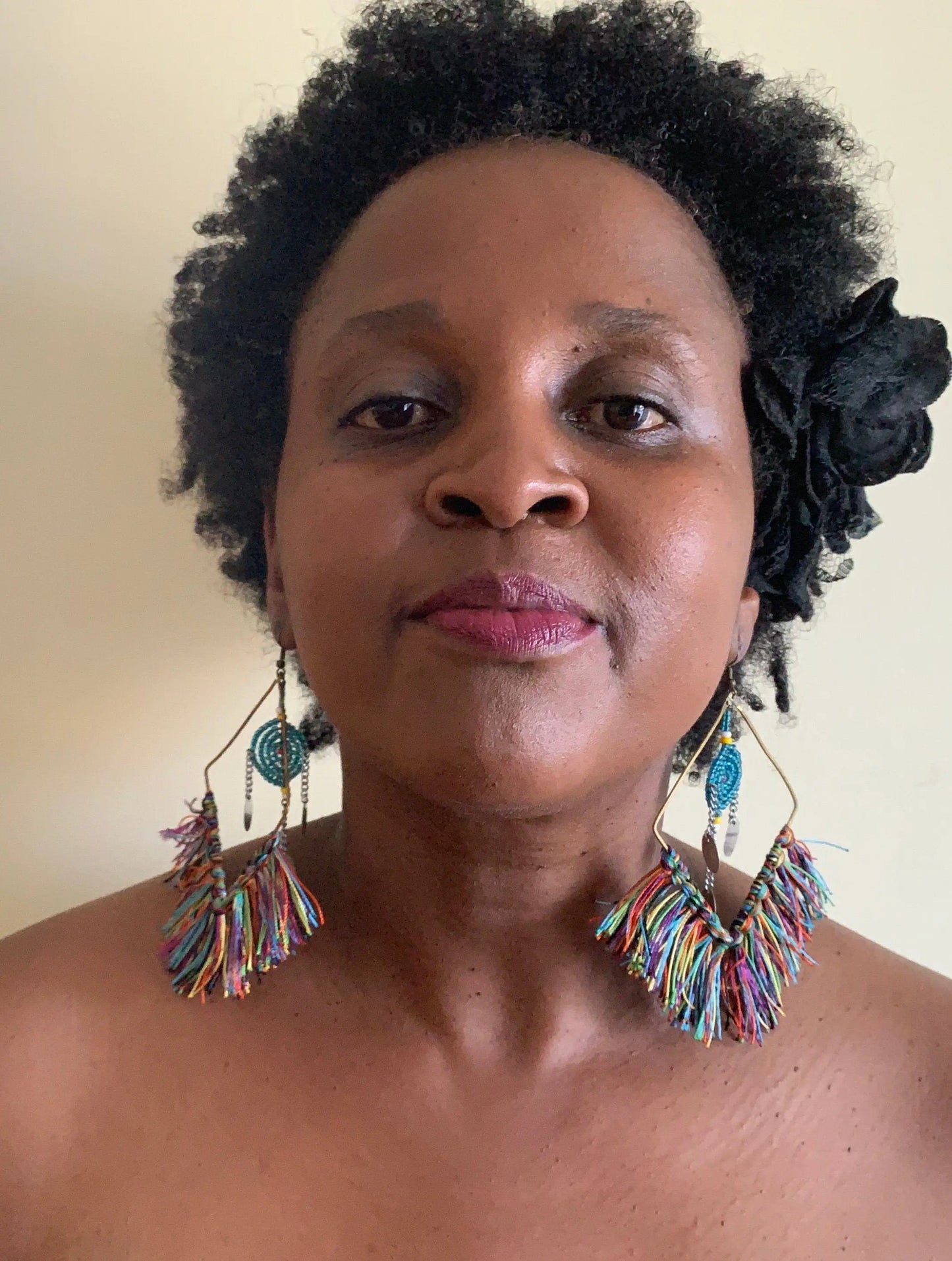 Mama Zuri Style as per image / premium metal hooks Trending African earrings/ African Jewelry /Earrings for women/ Statement Earring, Handmade Tribal Earring/ Women Earring
