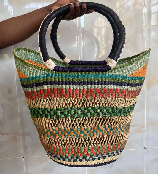Mama Zuri Style Bolga Baskets U shopper baskets handmade style 2023
