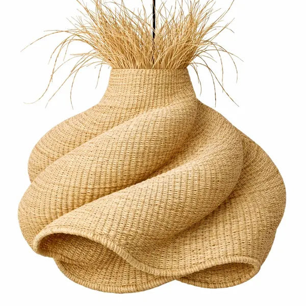 Mama Zuri Style Lampshade 100 cm Width 80 cm length Unique Large Sustainable Lampshade - Eco-Friendly Pendant Light